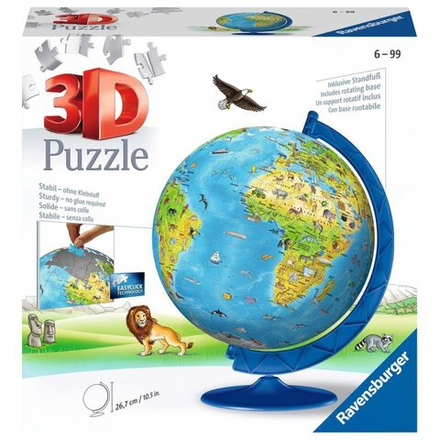 Ravensburger - 3D Пазл Детский глобус 180 шт. 123384