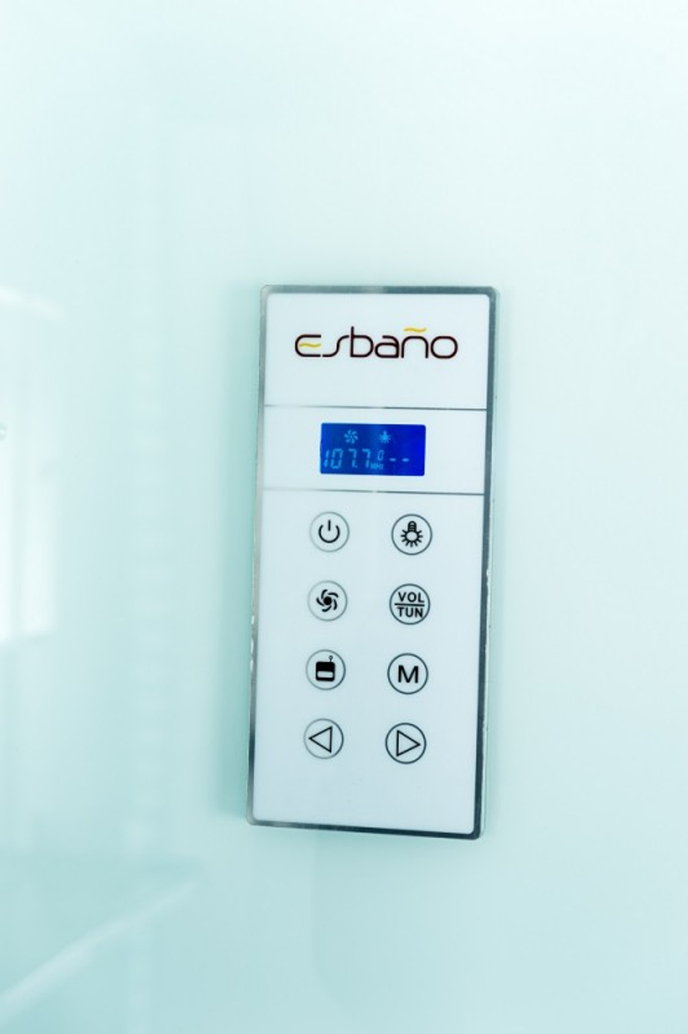 Душевая кабина Esbano (Эсбано) ES-L110CR, с низким поддоном, с электрикой и LED освещением, 110х110х210