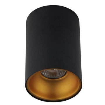 Накладной точечный светильник CLT 411C BL-GO чёрный/золото Crystal lux