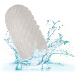 Двусторонний мастурбатор с серым стимулирующим шариком Reversible Squishy Ball Stroker (Цвет: прозрачный)