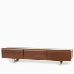 ТВ-Тумба Eirin 180х42 см, керамика, шпон ореха