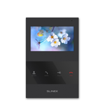 Комплект видеодомофона SQ-04M SLINEX черный с установкой