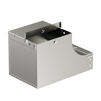 Угол CSSS 90 вертикальный левый, переходник  осн. 600 H80 в комплекте с крепежными элементами и соединительными пластинами, горячеоцинкованный