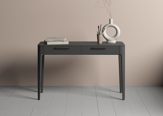 Консоль Type oak 2 ящика ширина 120 см (черный)