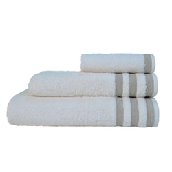 Полотенце 50х90 L'appartement Newport со светло-коричневыми полосками слоновой кости