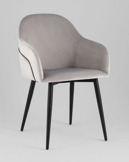 Стул Новел New велюр светло-серый