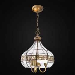 Citilux Гера-2 CL444230 Люстра подвесная витражная Бронза