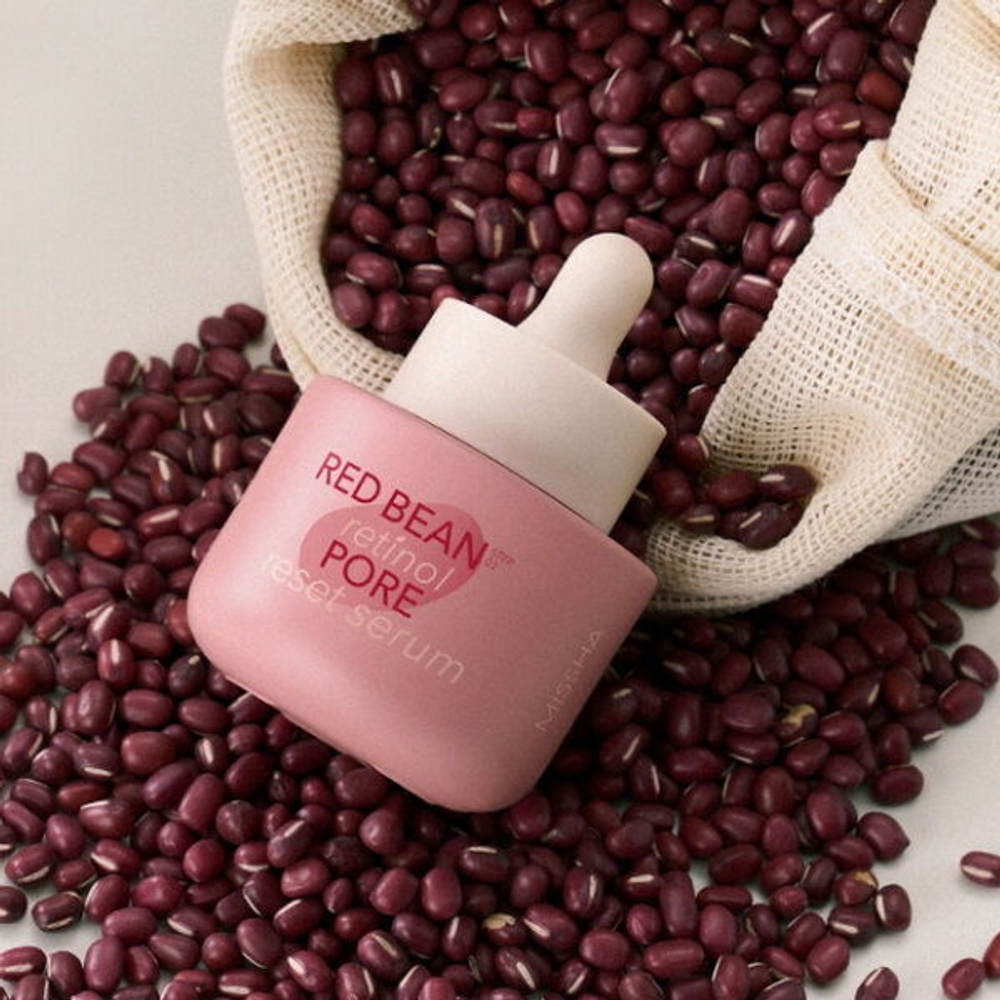 Сыворотка для сужения пор с ретинолом из красной фасоли Missha Red Bean Retinol Pore Reset Serum, 30мл