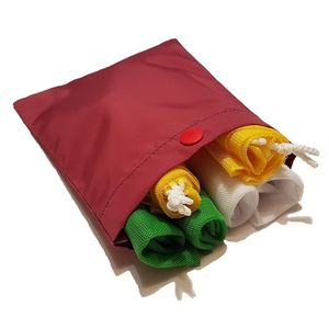 Мешочек для мешочков с кнопкой 14x17 см "Бордовый"