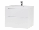 Тумба с раковиной BelBagno MARINO H60-2C-SO-BL-P 80 Bianco Lucido