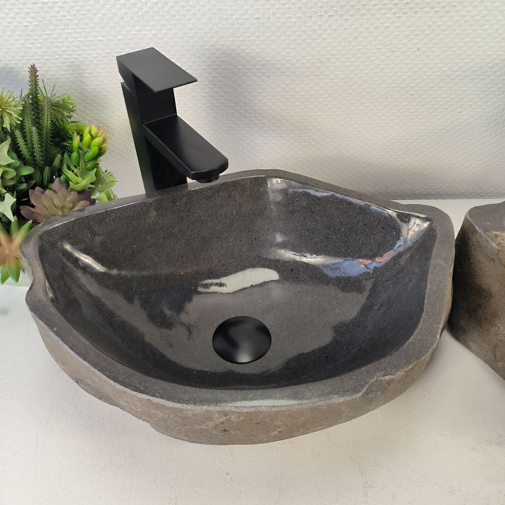 Раковина из речного камня ПАРА! RS-65479 45*33*15 0865