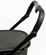 Детская коляска Peppy Tecla 3 в 1 с автокреслом Verona Black Shadow Antrazit Chrome Edition Графитовый