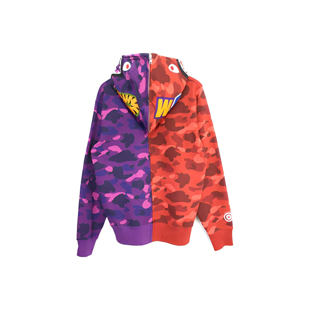 A Bathing Ape Color Camo Separate Shark Full Zip Худи