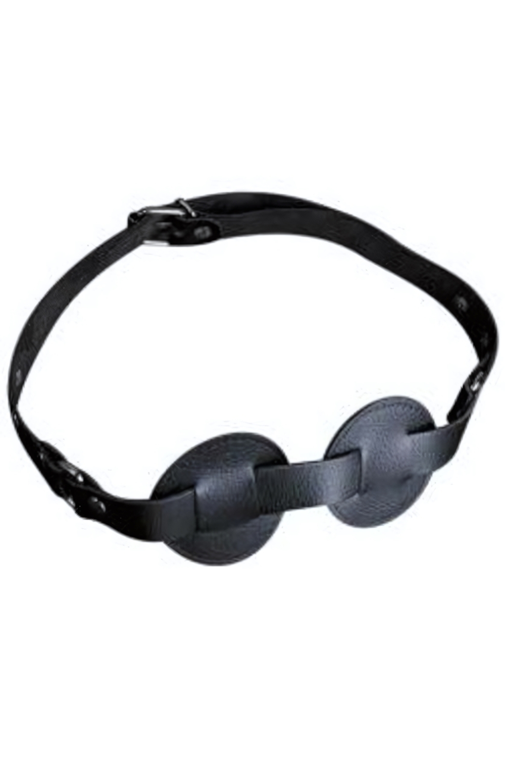 Маска черная глухая из натуральной кожи (Цвет: черный)