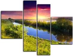 Модульная картина "Спокойный залив"