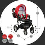 Детская коляска Nuovita Carro Sport 2 в 1 Rosso nero/Крассно-черный