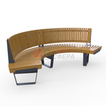 Скамейка Rail Road 02 внутренний радиус