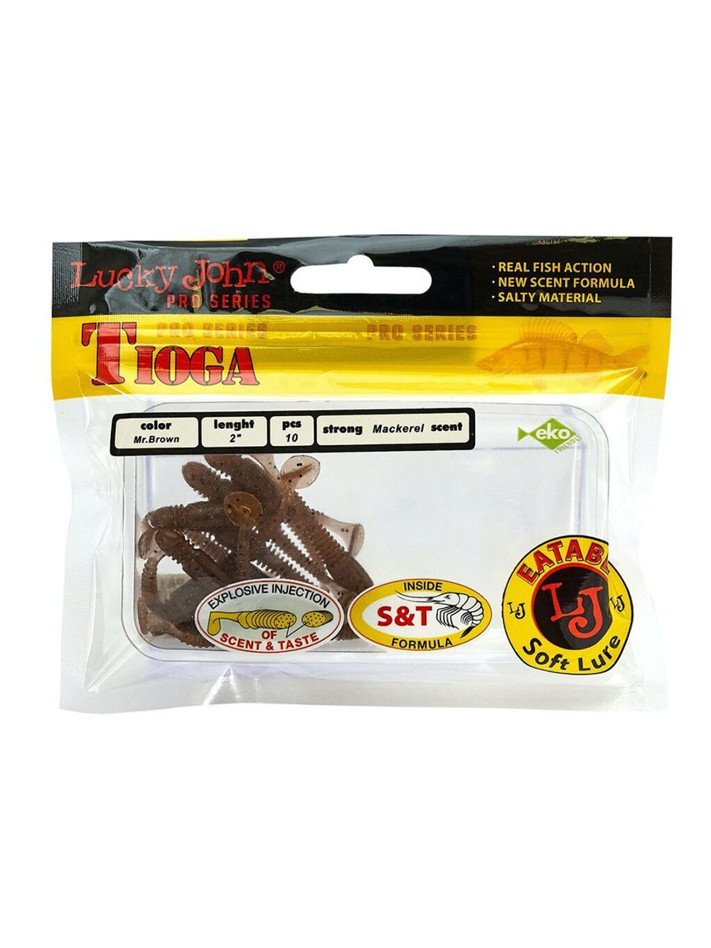 Виброхвосты съедобные LJ Pro Series TIOGA 3.9in (10.00)/T18 5 шт. в упак.