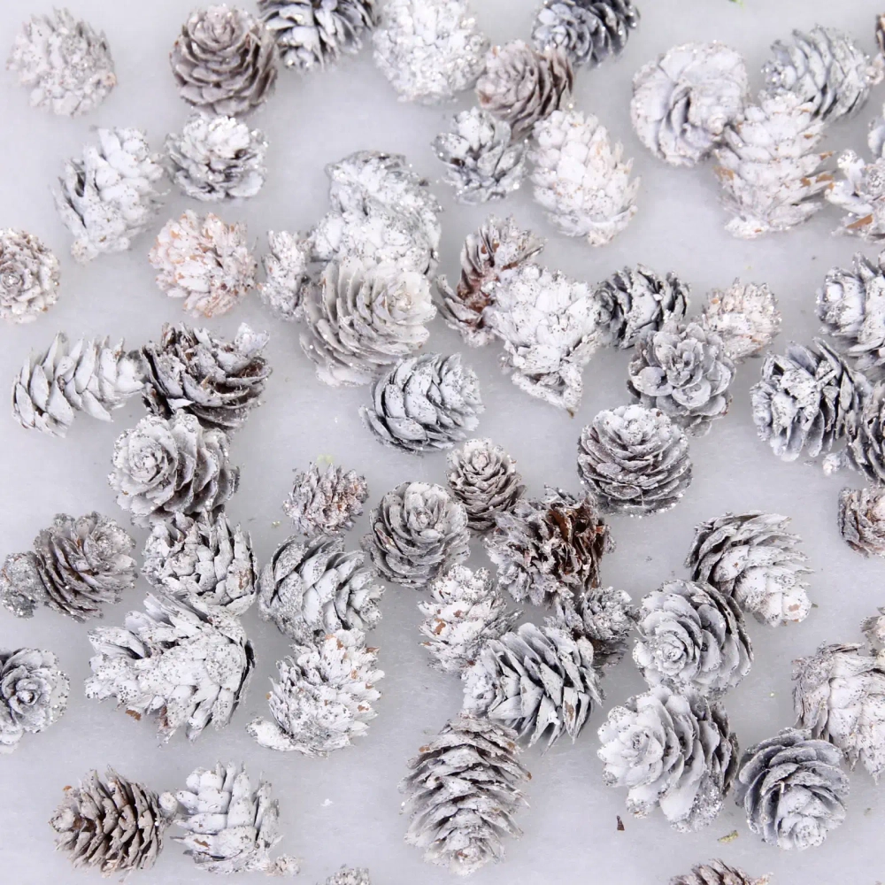 Композиция для декора «Лесное удовольствие» 11*11*14 см (130 гр), серебро