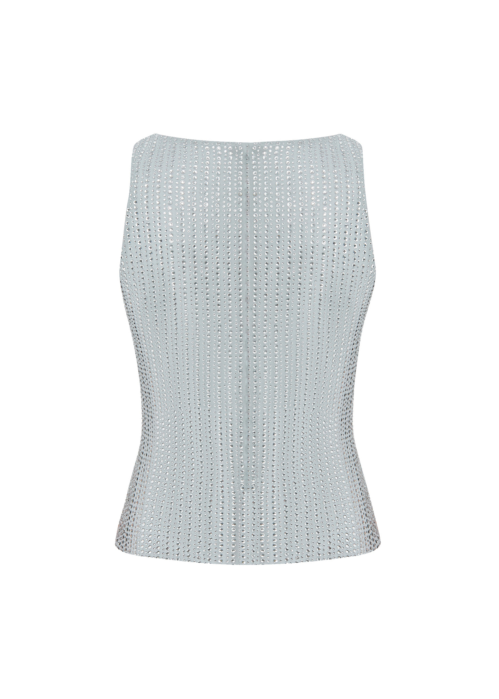 Топ укороченный из шифона с кристаллами