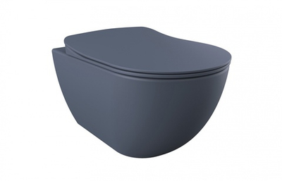 Унитаз подвесной безободковый Creavit Free  базальт матовый FE322-11BM00E-0000