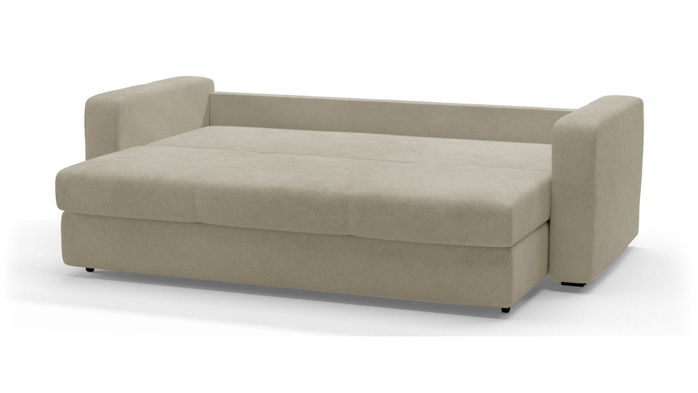 Диван Ливерпуль Лайт Vivaldi 04 230*94*80 см, Бежевый Велюр Еврокнижка Фиеста