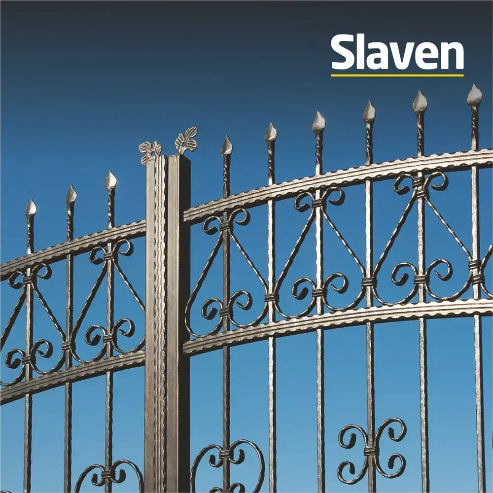 Грунт-эмаль SLAVEN 3 в 1, краска по металлу, по ржавчине, быстросохнущая, полуматовое покрытие, черный RAL 9005, 0.5 кг