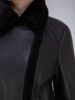 Дубленка женская авиатор натуральная зимняя Турция