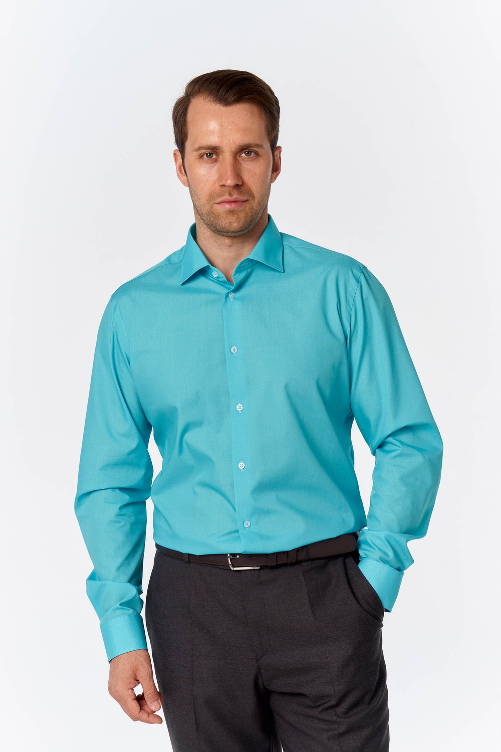 Сорочка мужская ELITA длинный рукав, приталенный силуэт 68412 65