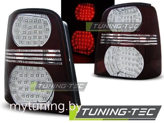 Задние фонари red white led для VW Touran