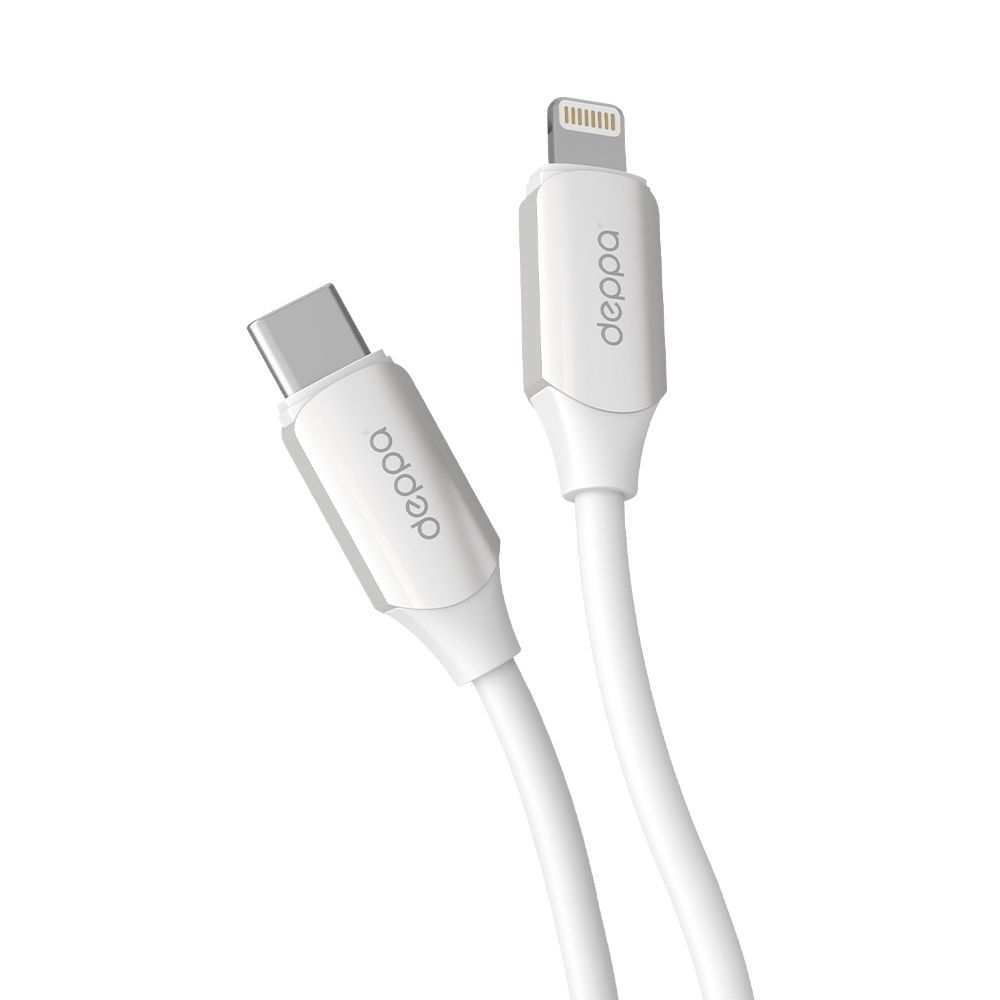 Дата-кабель Silk Type-C - Lightning, 1,2м, 3A, белый