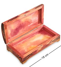 Народные промыслы МР-16/33-D Шкатулка «Альфонс Муха - Драгоценные камни. Изумруд»