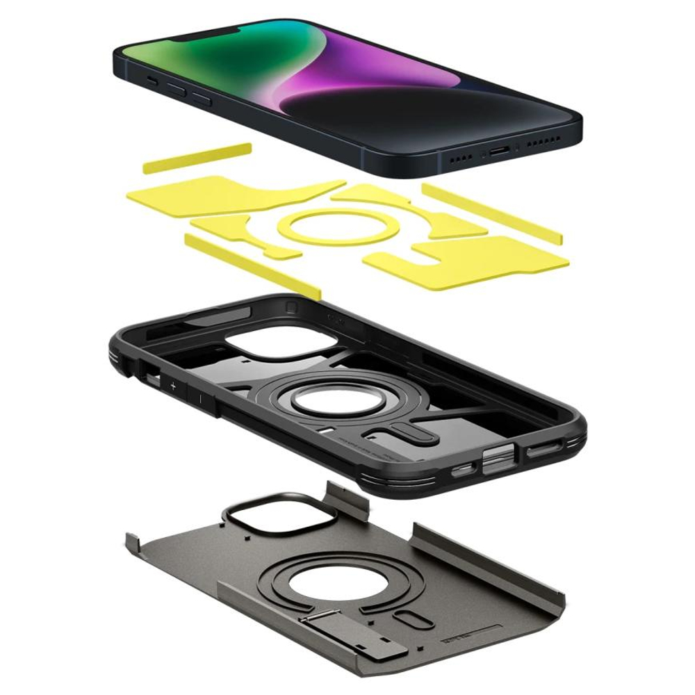 Гибридный чехол с поддержкой MagSafe Spigen Tough Armor (Mag Fit) для iPhone 14 Plus