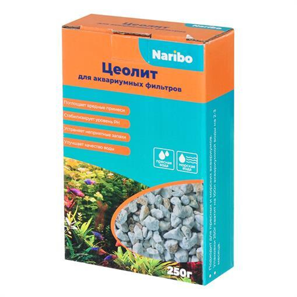 Naribo Цеолит для аквариума, 250г