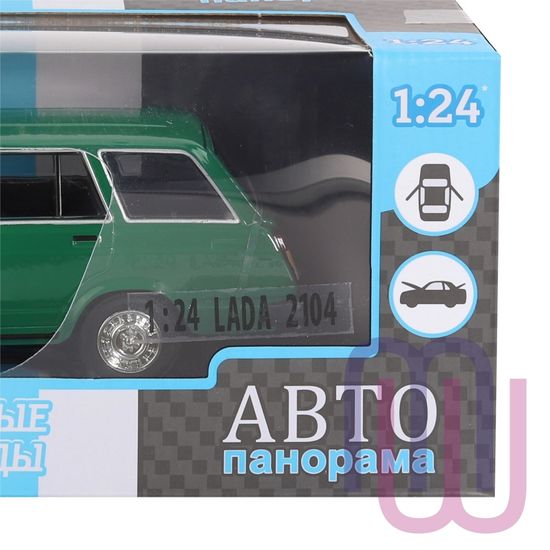 МОДЕЛЬ МАШИНЫ 1/24 ВАЗ 2104 ЗЕЛЕНЫЙ
