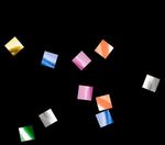 Конфетти металлизированное 6х6мм мульти  50 гр