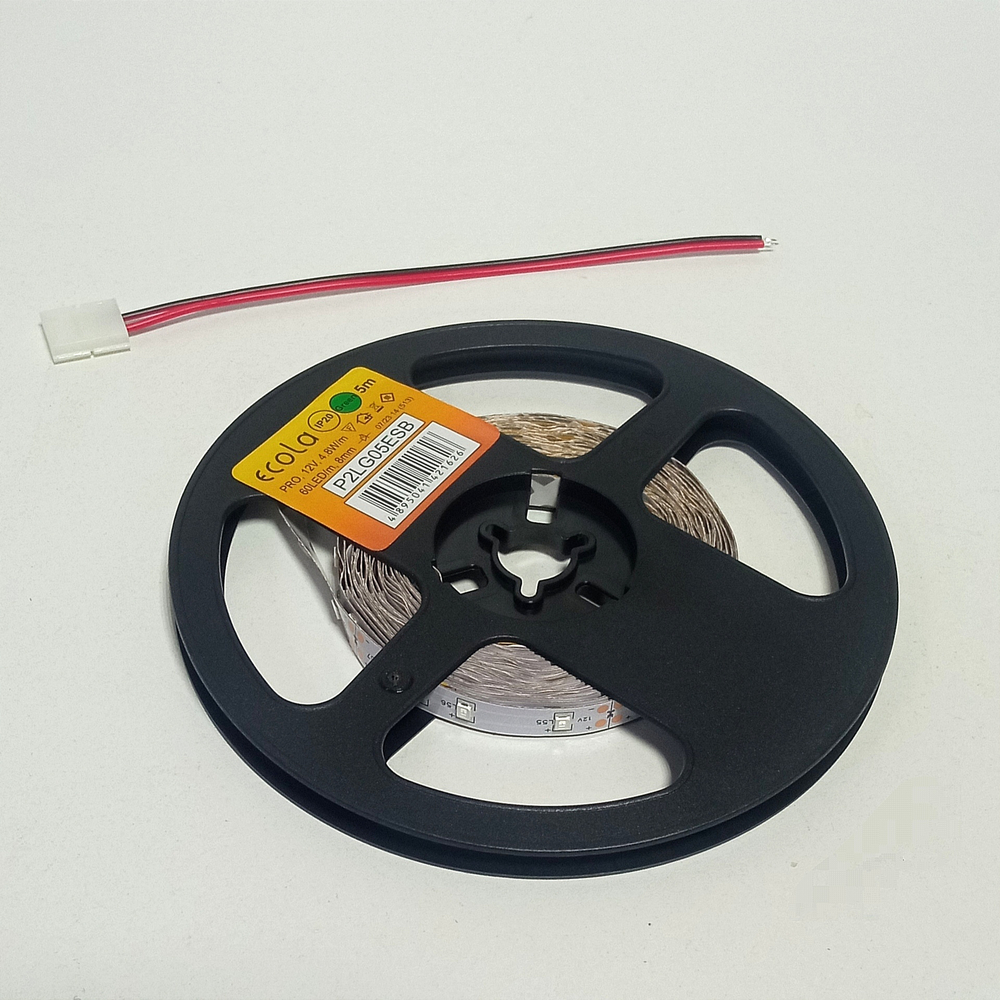 Светодиодная лента Ecola 4.8W/12v/8mm Зеленый (5м./уп)