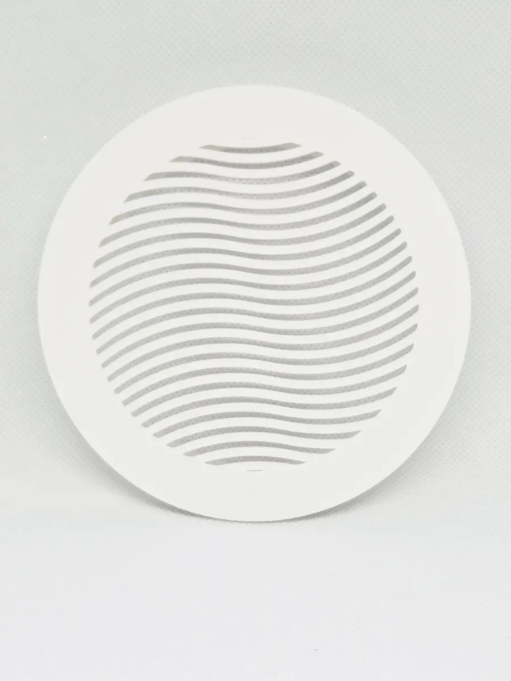 Решетка вентиляции с фланцем D 110 мм (пластиковая, белая)