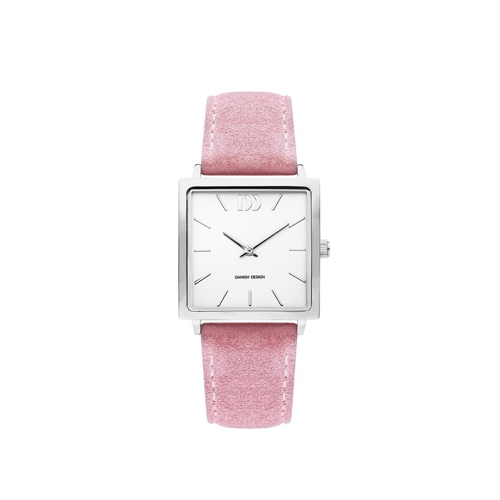 Часы MIAMI Silver Pink Suede Danish Design