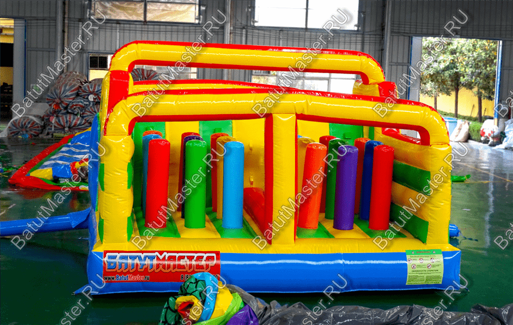 Надувной батут "Увлекательная полоса" с модификацией