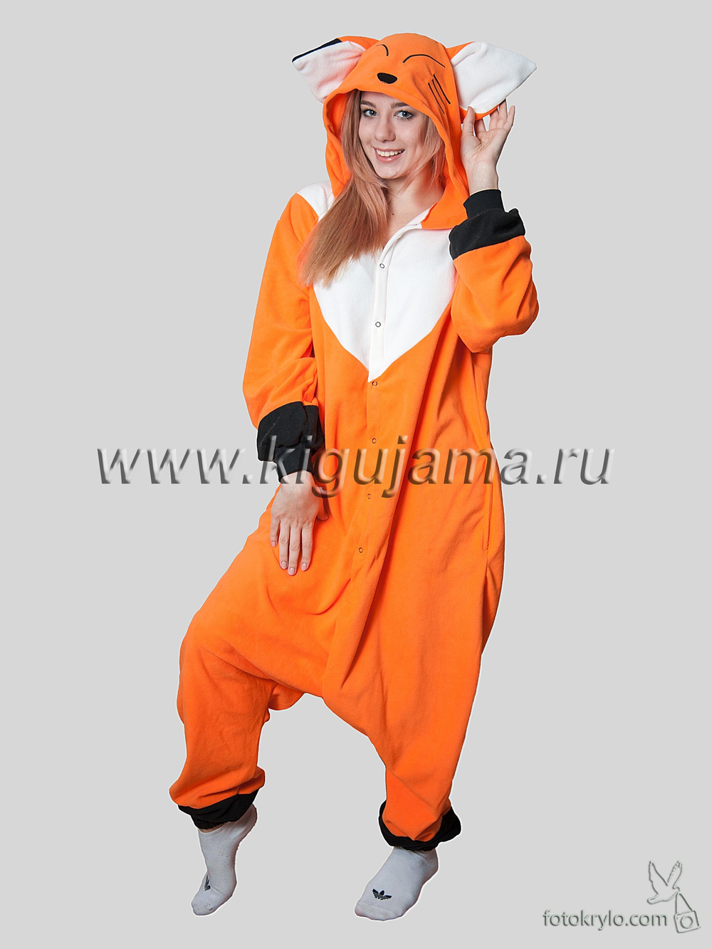 пижама кигуруми лиса детская