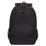 Рюкзак GRIZZLY школьный, анатомическая спинка, 2 отделения, для мальчиков, "LIFE", чёрный, 45х32х23 см, RU-430-10/1