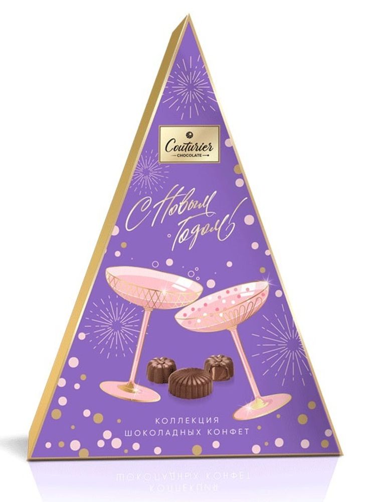 Набор конфет Брызги Шампанского с начинкой Орех/Вишня 125г