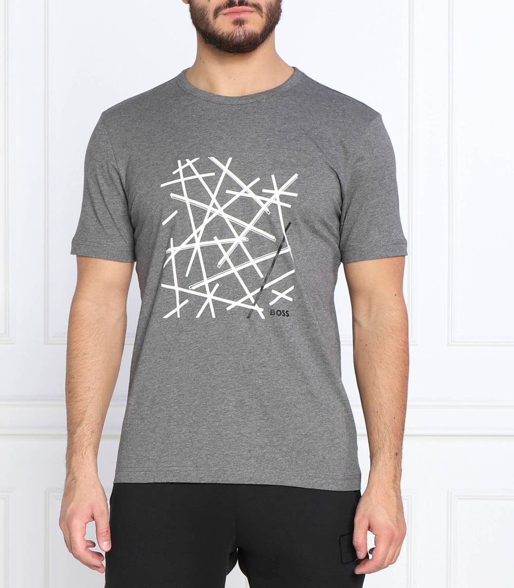 футболка tee 2 BOSS GREEN - серый(50477238)