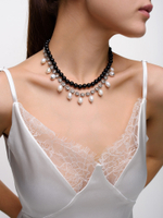 Колье "Rich Black" Silver