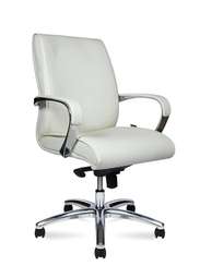 Кресло офисное  Sorbonne LB ivory  слоновая кость экокожа