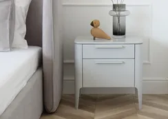 Тумба прикроватная Type 2 ящика ширина 50 см (светло-серый)