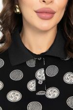 Поло Тренди (черное/круги) Б14092-10М LT Collection