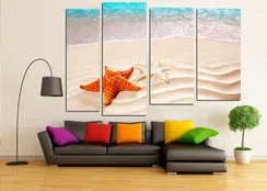 Модульная картина "Морская звезда"