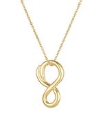 Колье Восьмерка на шнурке, позолота